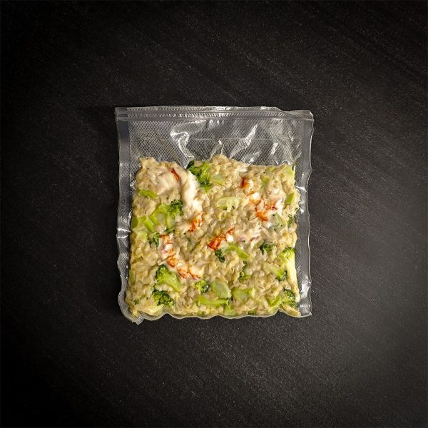 Orzo con gamberi broccoli e lime